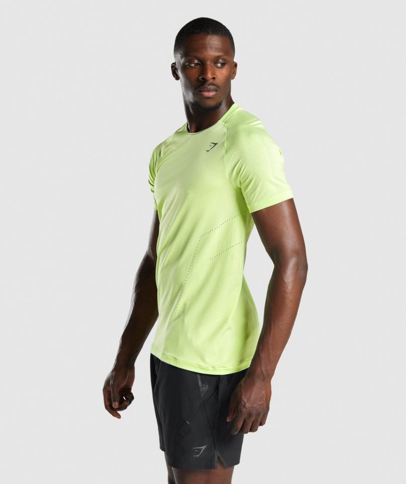 Men's Gymshark Apex Perform T-Shirts Light Green | NZ 7LAXIV